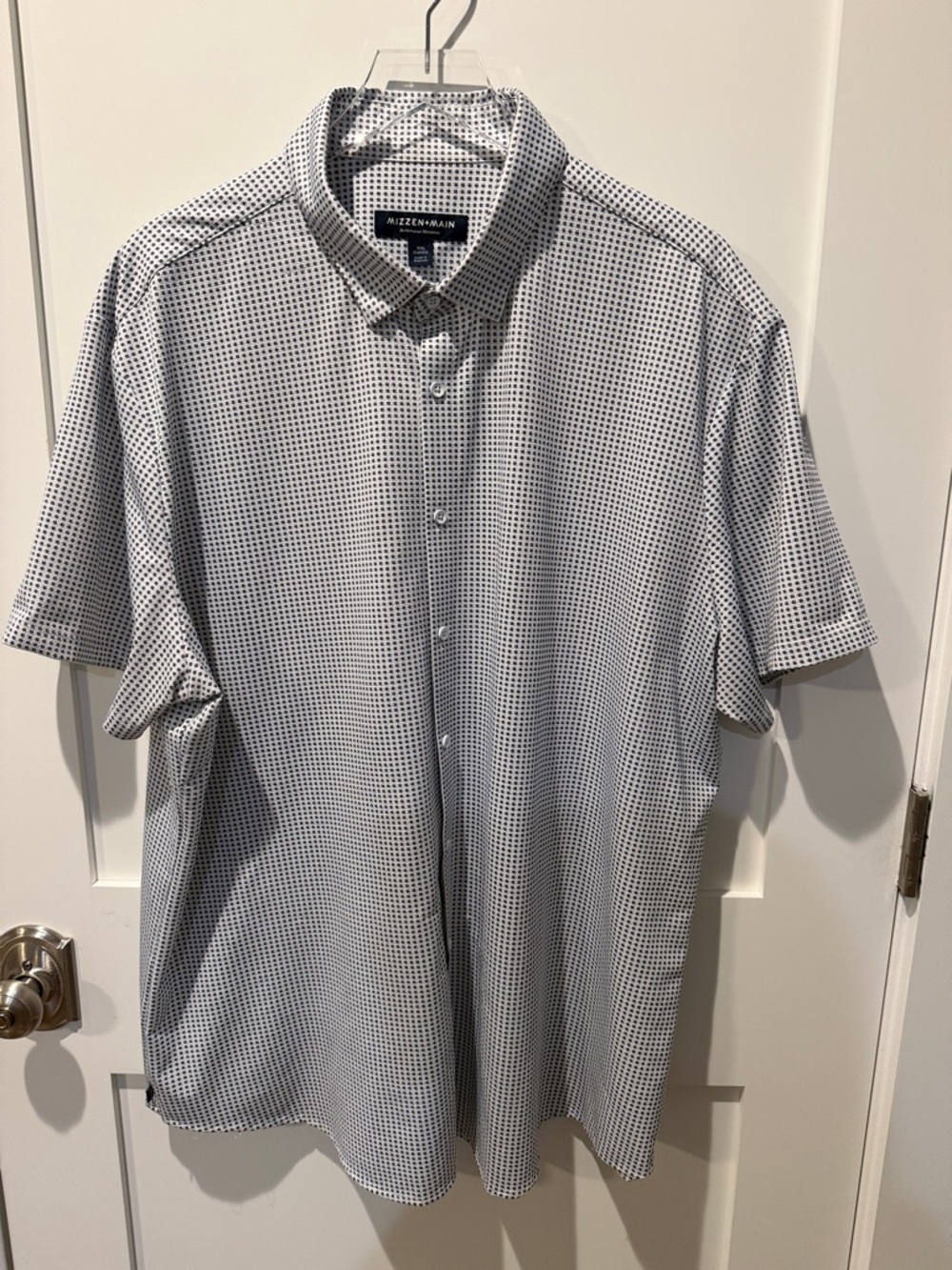 Mizzen & Main Men’s Leeward Classic Fit Short-Sleeve Button-Down Shirt - XXL